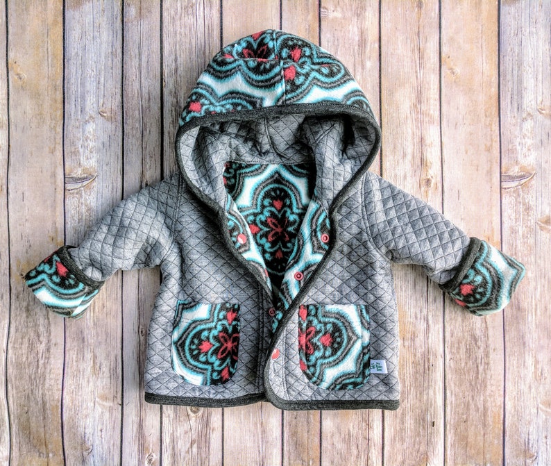 Baby Girl Spring/fall Jacketinfant Girl Quilted Coat Baby Etsy