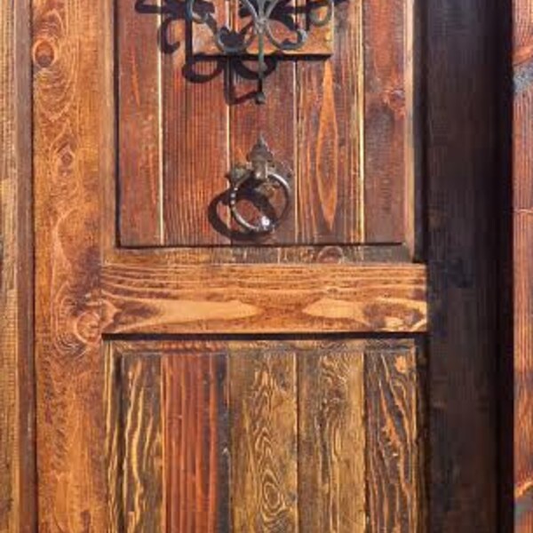 Rustic-reclaimed-lumber-kiln-dried-wood-stained-Door-36-X-80-YOU-Choose-Style