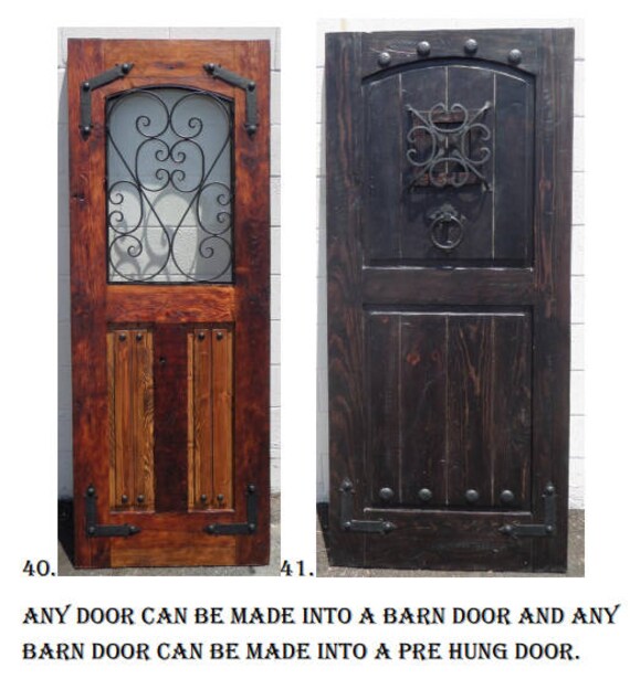 Barn Door W Hard Ware Plus Hanging Rail System 2nd Door 600 Etsy