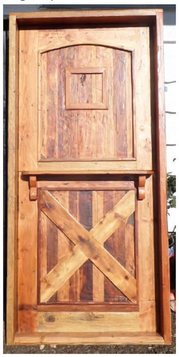 Reclaimed Lumber Rustic Dutch Door W Hard Ware Speakeasy Etsy