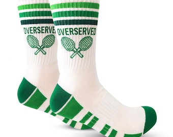 Retro tennissokken | Athletic Crew-sokken voor heren en dames | Court-ready sportsokken | Tenniscadeau | Super Fly-artikelen
