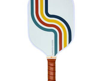 Pickleball Paddle Rackets Honeycomb Core, Fiberglass Exterior, Comfort Grip Premium & Lightweight (Mountain Wave)