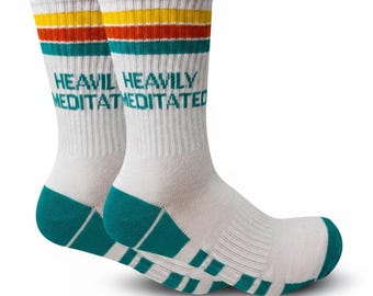 Retro gestreepte atletische sokken - Unisex Performance Sport Crew Socks