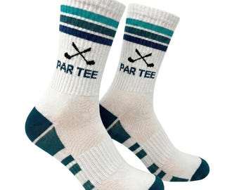 Retro golfsokken | Athletic Crew-sokken voor heren en dames | Leuk golfcadeau | Sportsokken van Super Fly Goods