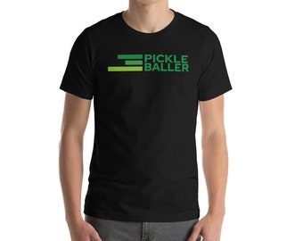 Pickle Baller Unisex T-Shirt met korte mouw Pickleball