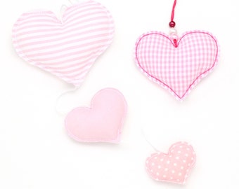 ITH embroidery file heart set 10x10 (4x4) pendant embroidery pattern, mobile, garland, key ring, decoration