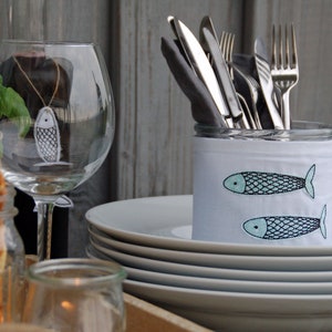 Stickdatei Sardine Set 10x10 Doodle Applikation Stickmuster Fische Bild 7