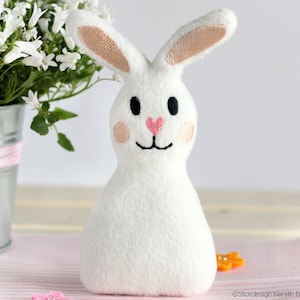 ITH embroidery file bunny 13x18 (5x7) Easter bunny for Easter & spring decoration children stuffed bunny Easter decoration stuffed animal pendant