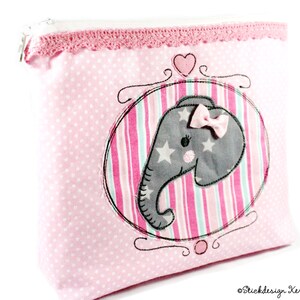 Embroidery file elephant button 10x10 4x4 Doodle application embroidery pattern image 3