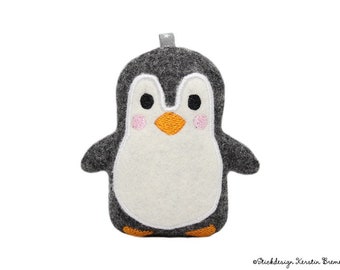 ITH Embroidery File Penguin 10x10 (4x4) - Pendant, Stuffed Animal & Decoration
