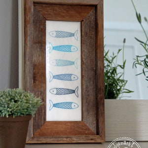 Stickdatei Sardine Set 10x10 Doodle Applikation Stickmuster Fische Bild 6