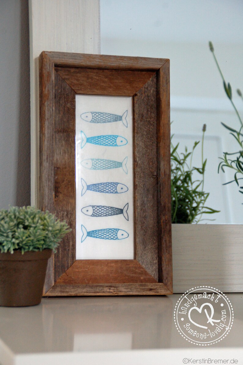 Stickdatei Sardine Set 10x10 Doodle Applikation Stickmuster Fische Bild 6