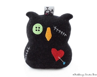 ITH Embroidery File Voodoo Owl 10x10 (4x4) - Embroidery Pattern Pendant, Mobile, Soft Toy, Stuffed Toy, Pocket Tree, Decoration, Hanger