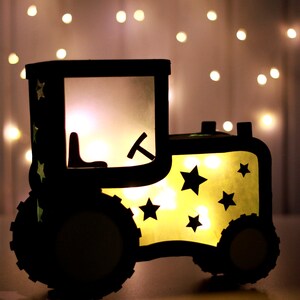 Tractor Lantern Craft Template Including Craft Instructions for
