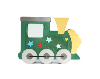 Plantilla para linterna de locomotora en PDF con instrucciones para descargar • Plantilla para linterna de locomotora de vapor para el Día de San Martín, manualidad para el festival de linternas, hazlo tú mismo