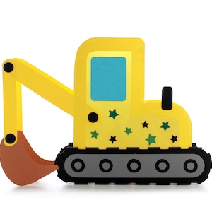 Excavator lantern craft template including craft instructions for download • St. Martin&#39;s lantern template, St. Martin&#39;s crafts, lantern festival, DIY