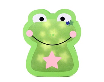 Frog lantern craft template including craft instructions for download • St. Martin's lantern template, craft St. Martin, lantern festival, DIY
