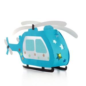 Hubschrauber Helikopter Laterne Bastelvorlage Kinderlaterne PDF Datei zum Ausdrucken und selber basteln. DIY für St. Martin Laternenumzug, Kinderzimmer Dekoration oder Mottoparty Kindergeburtstag.