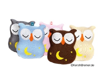 ITH Embroidery File Owl 10x10 (4x4) - Pendant, Cuddly Toy & Decoration