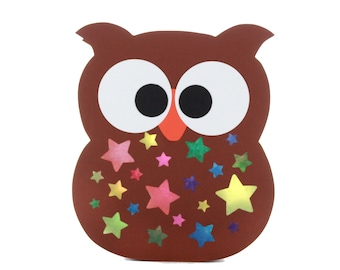 Owl lantern craft template including craft instructions for download • St. Martin's lantern template, craft St. Martin, lantern festival, DIY