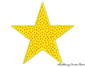 Embroidery file star application large