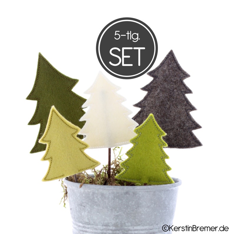 Tannenbaum ITH Stickdatei Set für 10x10 cm Stickrahmen, Baum Stickmuster perfekt für die Winter, Advent und Weihnachtsdeko und ein absoluter Hingucker.