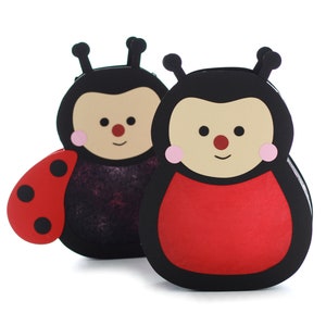 Modello per lanterna coccinella con istruzioni da scaricare • Modello per lanterna di San Martino, artigianato di San Martino, festival delle lanterne, fai da te