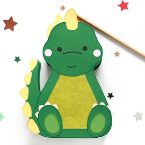 Plantilla de artesanía PDF de linterna de dinosaurio: haga una linterna de dinosaurio, linterna de Martín / linterna de San Martín para niños, plantilla de linterna de mesa para linterna infantil