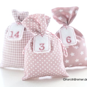 ITH embroidery file advent calendar numbers pendant 10x10, advent calendar numbers in the hoop embroidery pattern