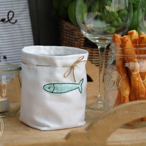 Stickdatei Sardine Set 10x10 Doodle Applikation Stickmuster Fische Bild 5