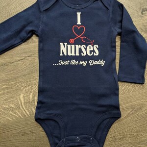I love Nurses Baby Onesie