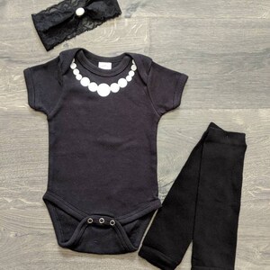 Baby Little Black Dress Onesie image 2