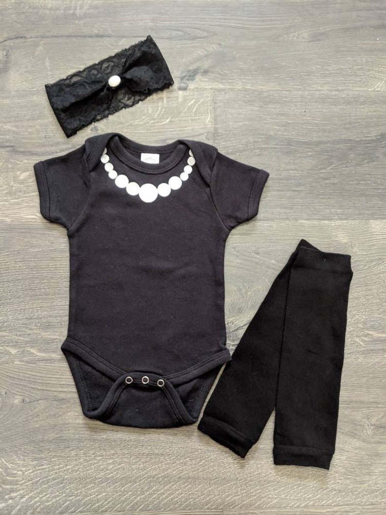 Baby Little Black Dress Onesie image 2