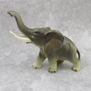 Vintage Ceramic Elephant Made in Japan Partial Foil Label