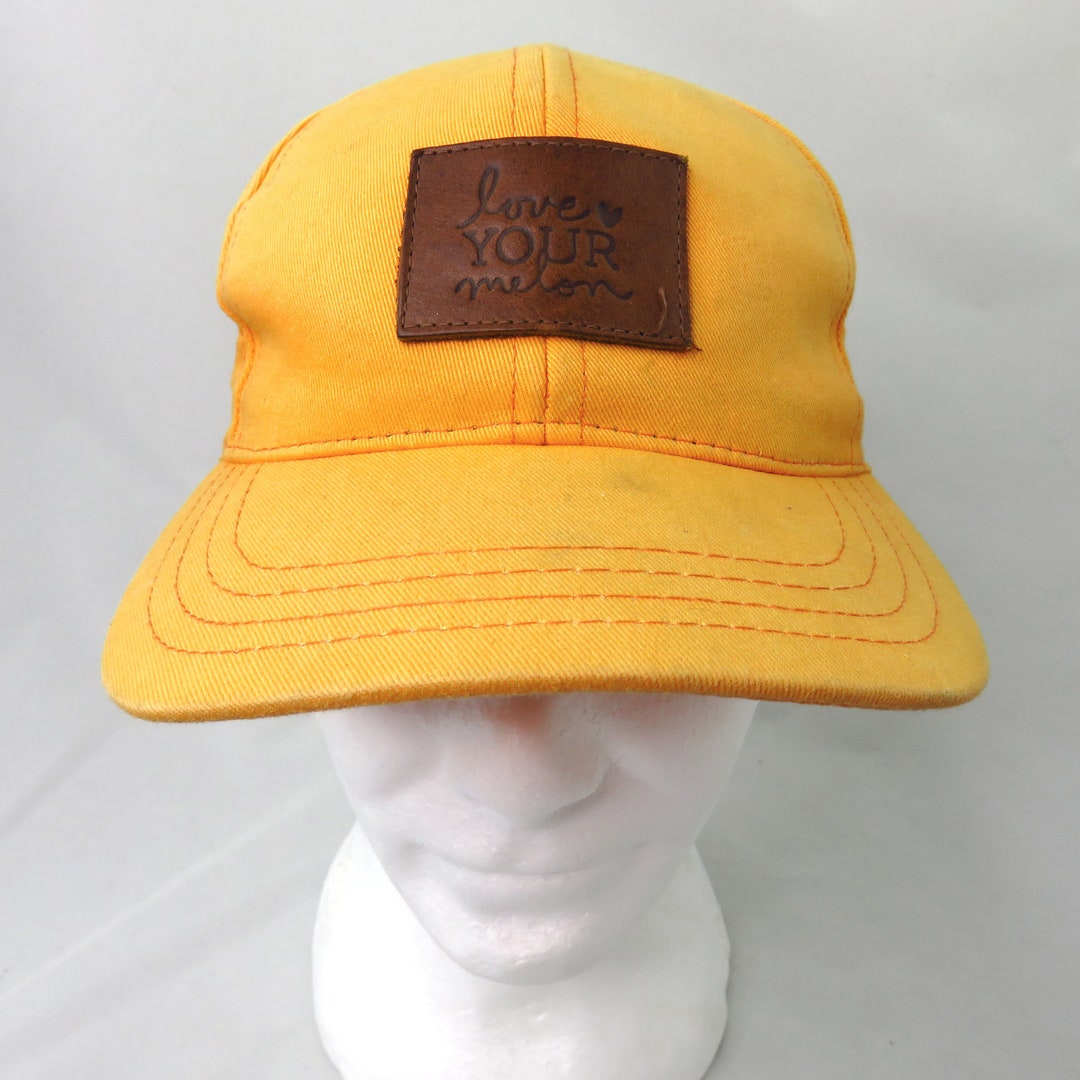 Love Your Melon Hat Cap Light Orange Adjustable Strap Vintage Etsy