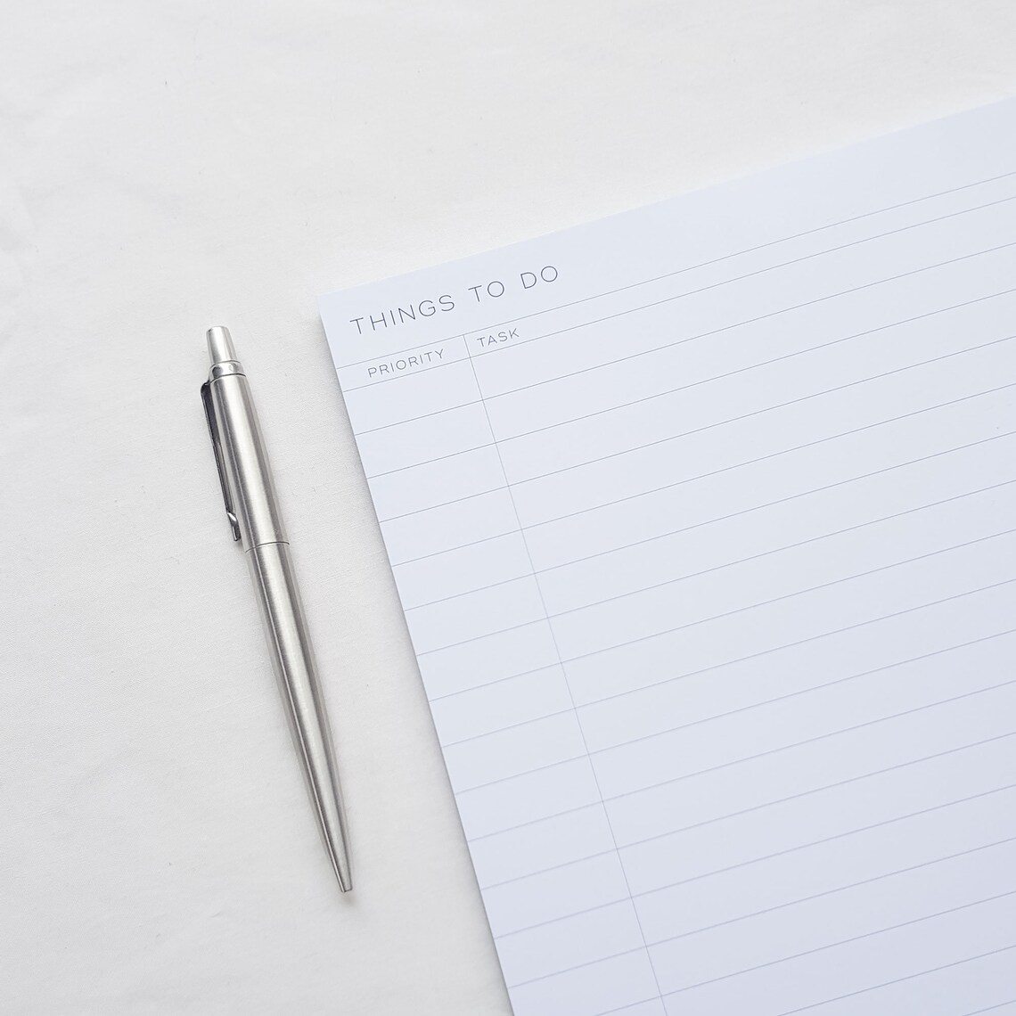 Things to Do Pad A4 to Do List, Productivity, Desk Planner, Schedule, Agenda, Minimal, Priority