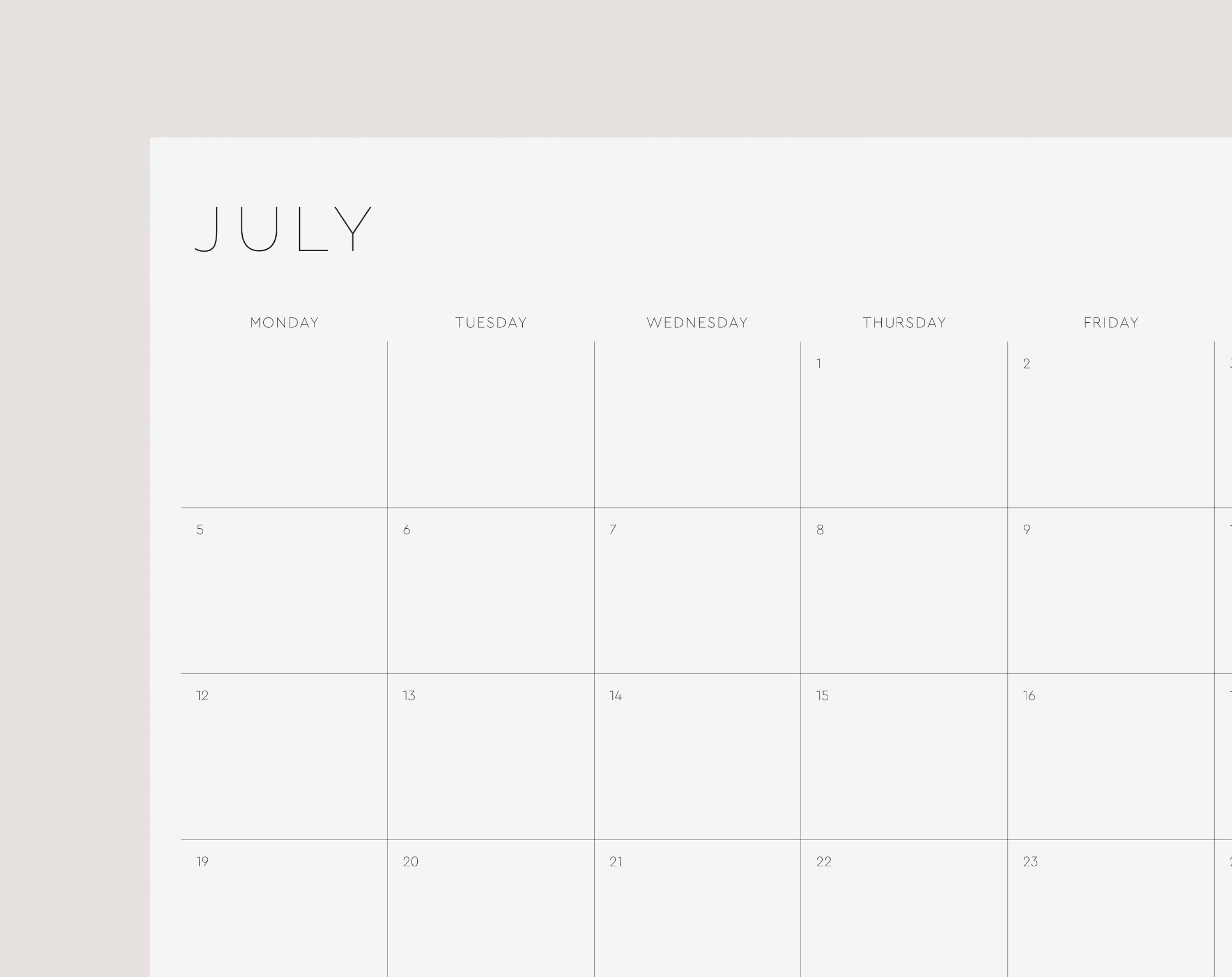monthly planner 202122 a4 printable financial year etsy