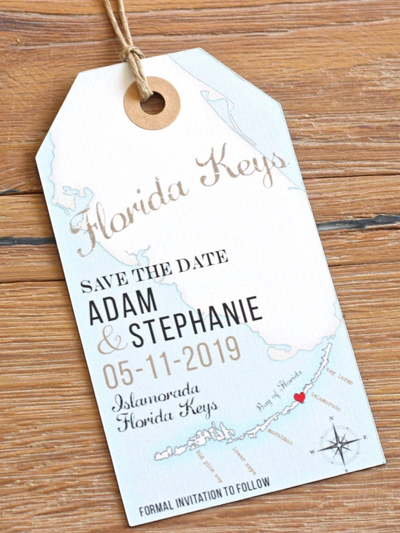 Florida Keys Save The Date Invitation Design Fee Florida Map Etsy<script async src=