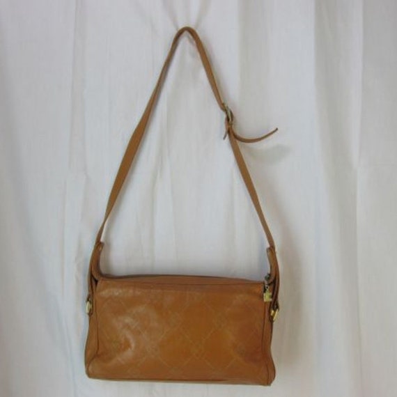 Vintage Ted Lapidus Brown Logo Leather Purse 80’s