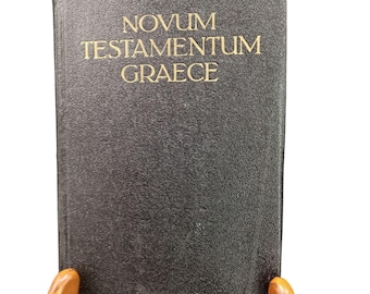 Vintage 1952 Novum Testamentum Graece Nestle American Bible Society Print Germany