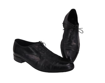 Zapatos Oxford vintage Florsheim negros para hombre, de piel 10.5 D, fabricados en India.