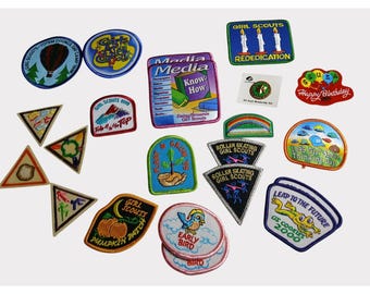 Vintage Girl Scout Patches Lot, 2000s Collectible Pins