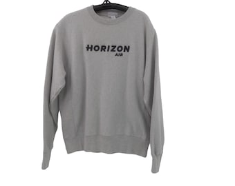 Felpa con cappuccio Vgt Champion Reverse Weave Horizon Air Airline M Grigio Trasporti