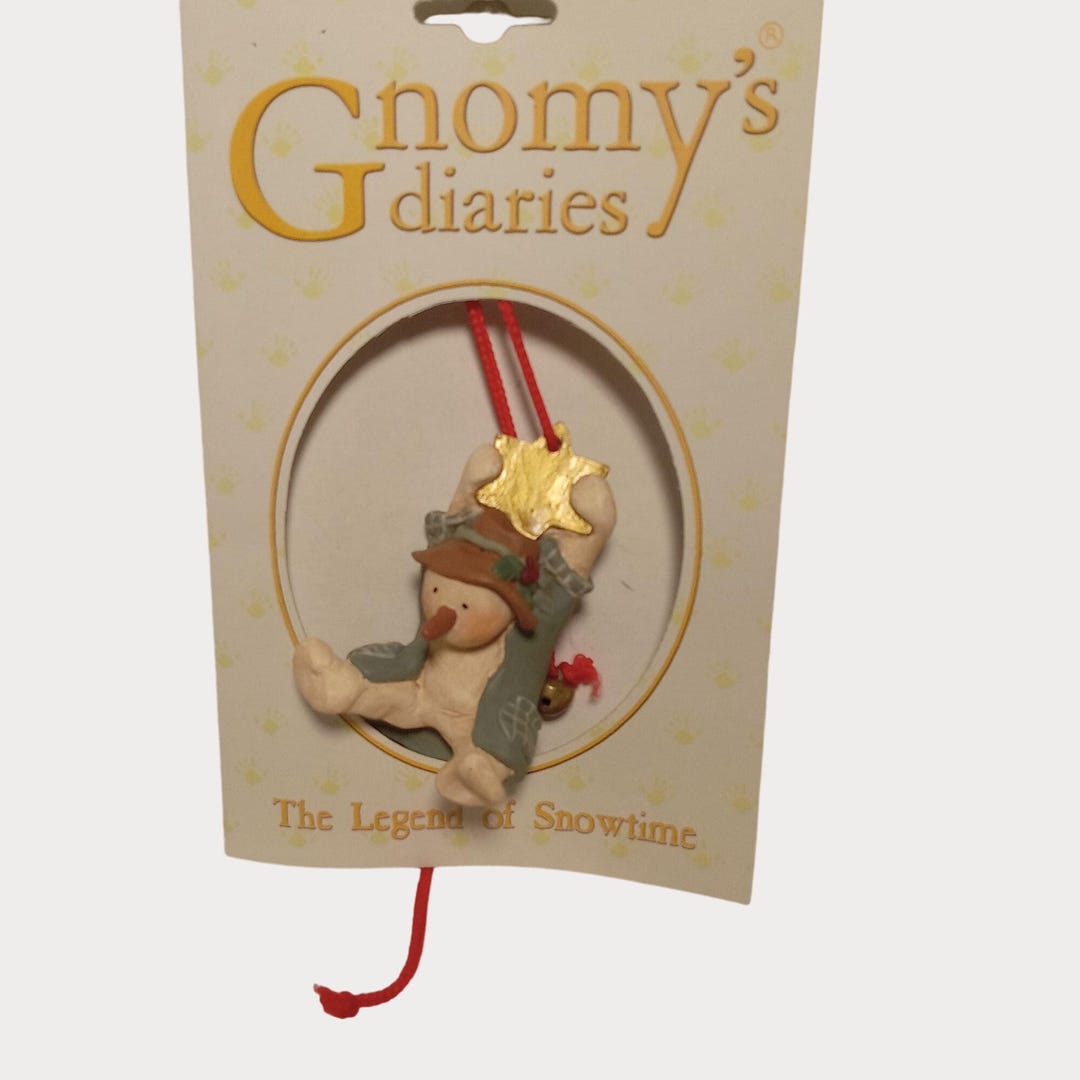 Vintage Gnomys Diaries the Legend of Snowtime Ornament Annekabouke