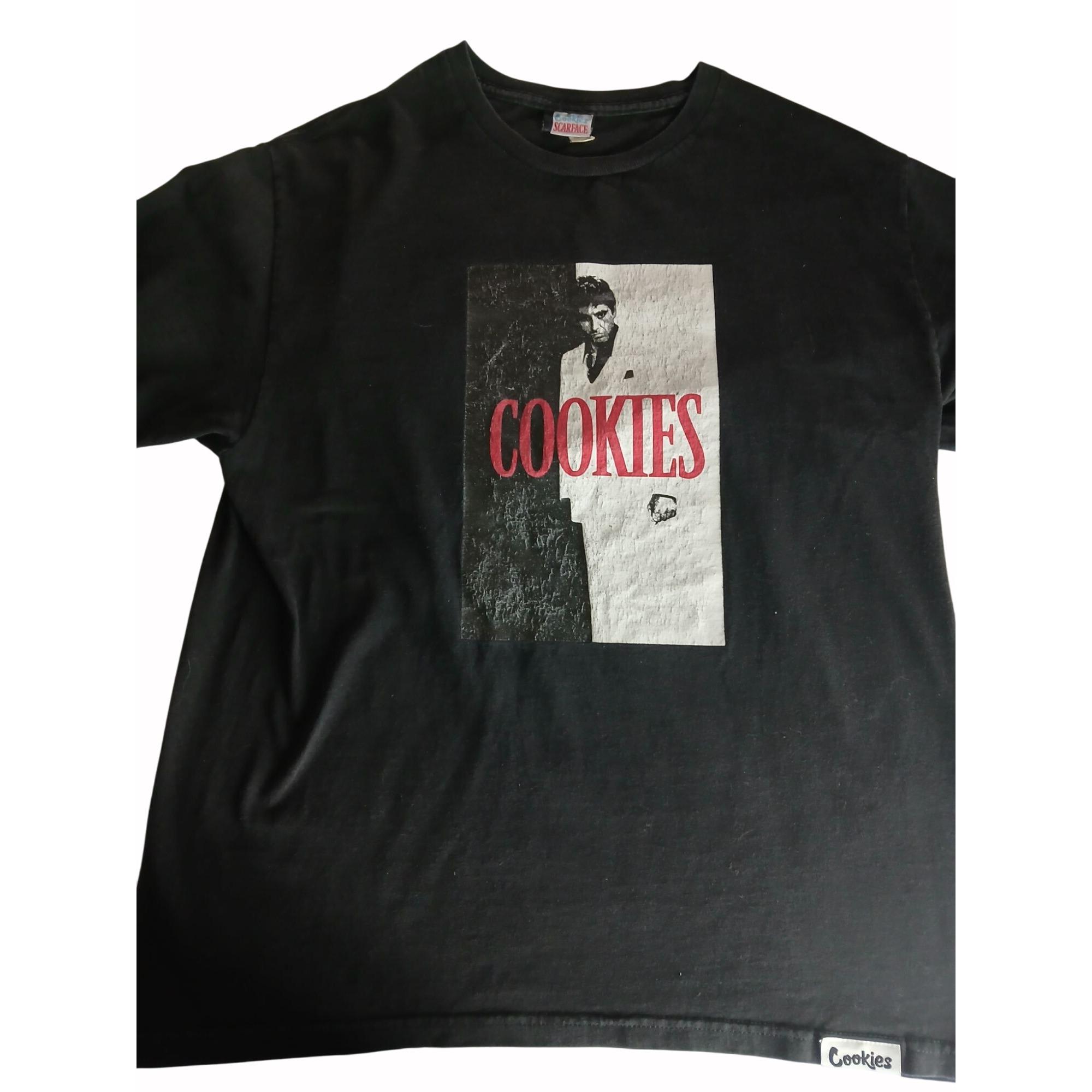 Vintage Cookies Scarface Black Graphic T Shirt Size L Tony Montana 