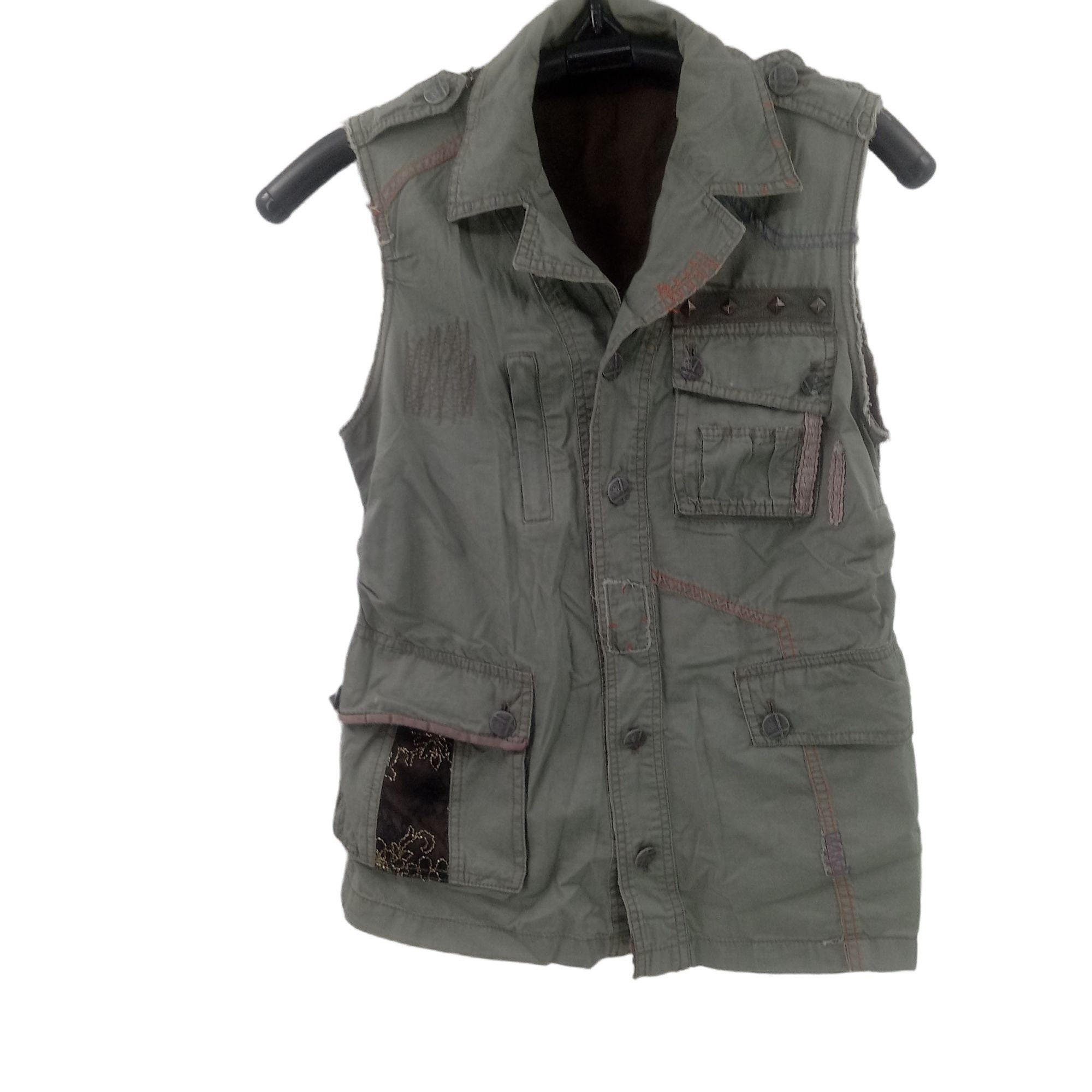 Khaki Green Vest - Etsy