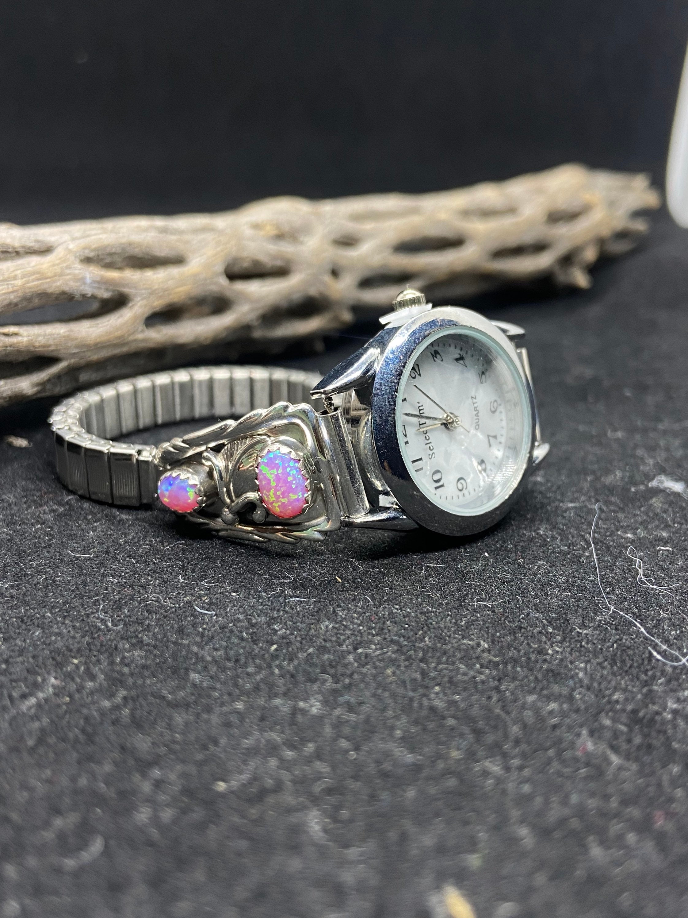 Fire outlet opal watch