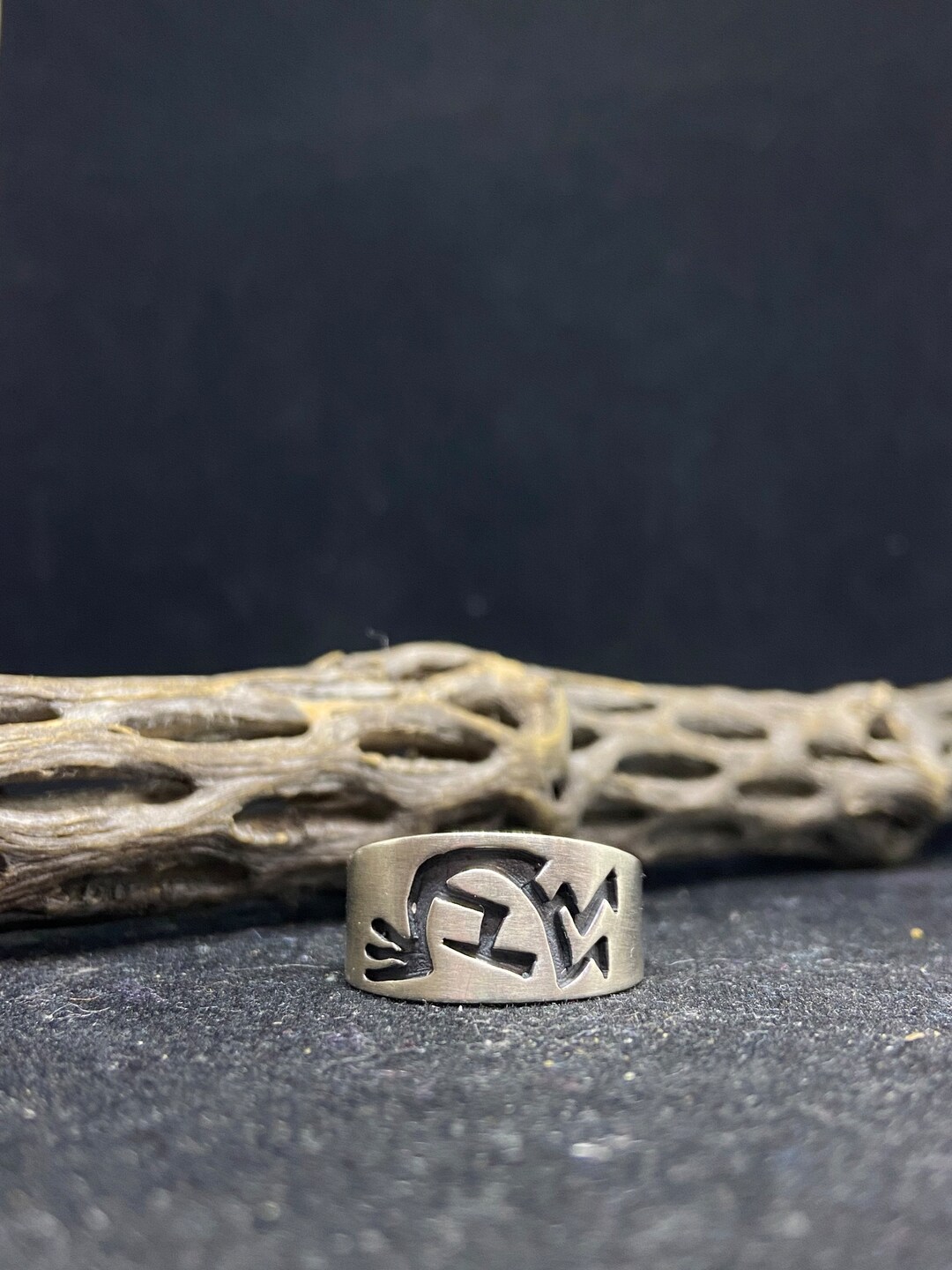 Handmade Native American Navajo Plain Sterling Silver Kokopelli Band Ring Size 9.5 Etsy