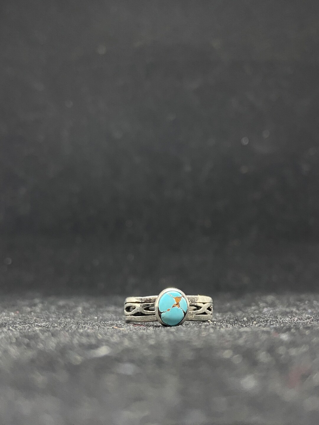 Handmade Native American Navajo Golden Hill Turquoise Sterling Silver ...