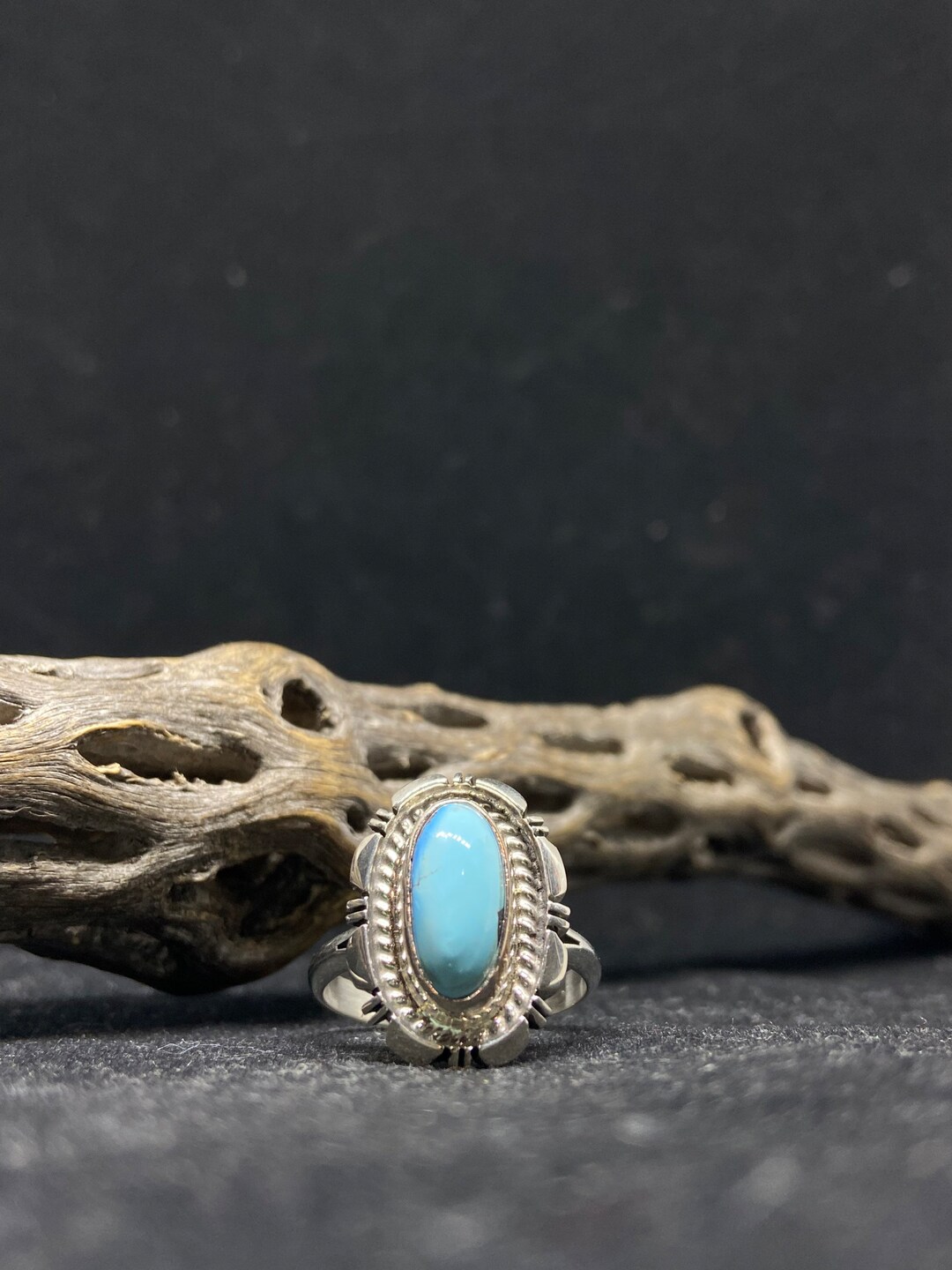Handmade Native American Navajo Golden Hill Turquoise Sterling Silver ...